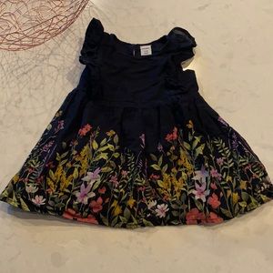 Old Navy Floral Dress 🌺 Black 3-6 months